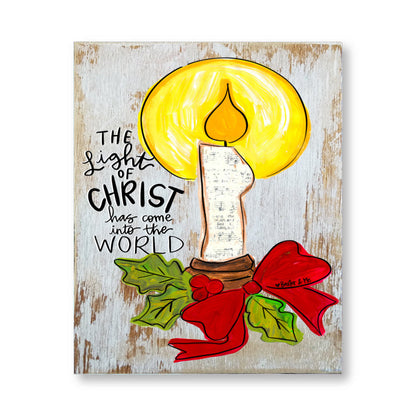 Light of Christ Wrapped Canvas