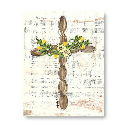 Brown Cross - Wrapped Canvas