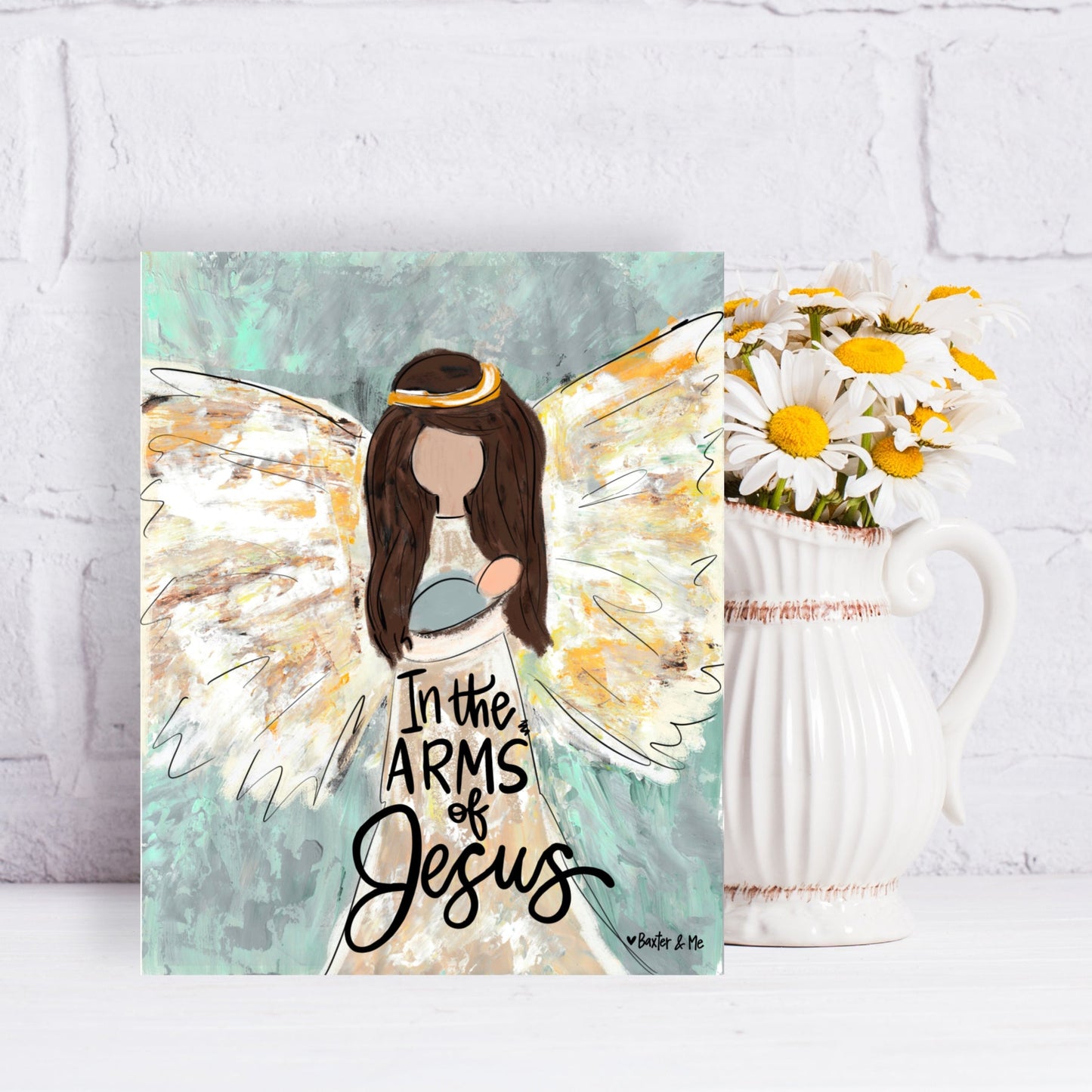 In the Arms of Jesus Wrapped Canvas