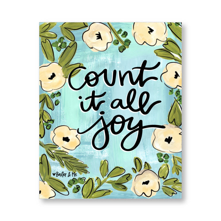 Count it All Joy Wrapped Canvas