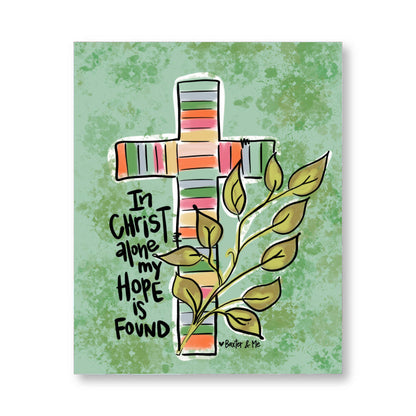 In Christ Alone Wrapped Canvas