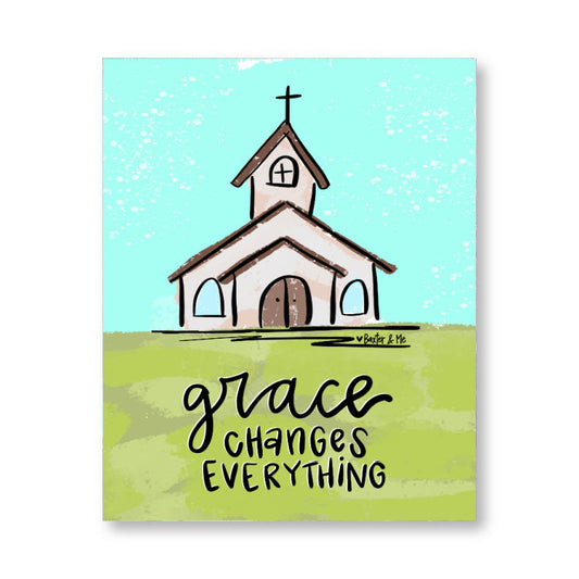 Grace Changes Everything Wrapped Canvas