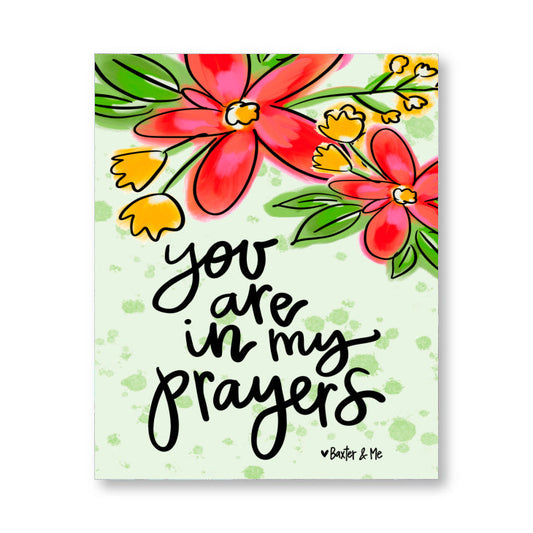 In my Prayers Wrapped Canvas