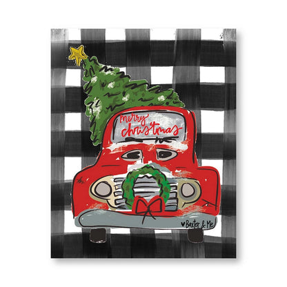 Christmas Truck - Wrapped Canvas