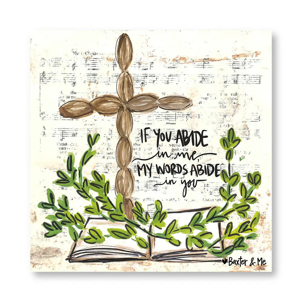Abide in Me Wrapped Canvas