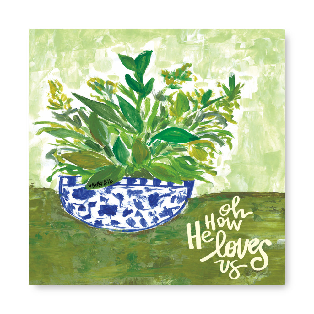 O How He Loves us Wrapped Canvas