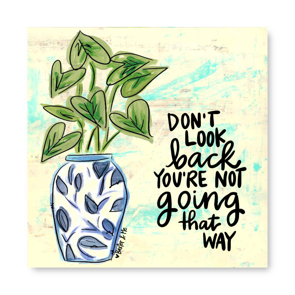 Don't Look Back Wrapped Canvas
