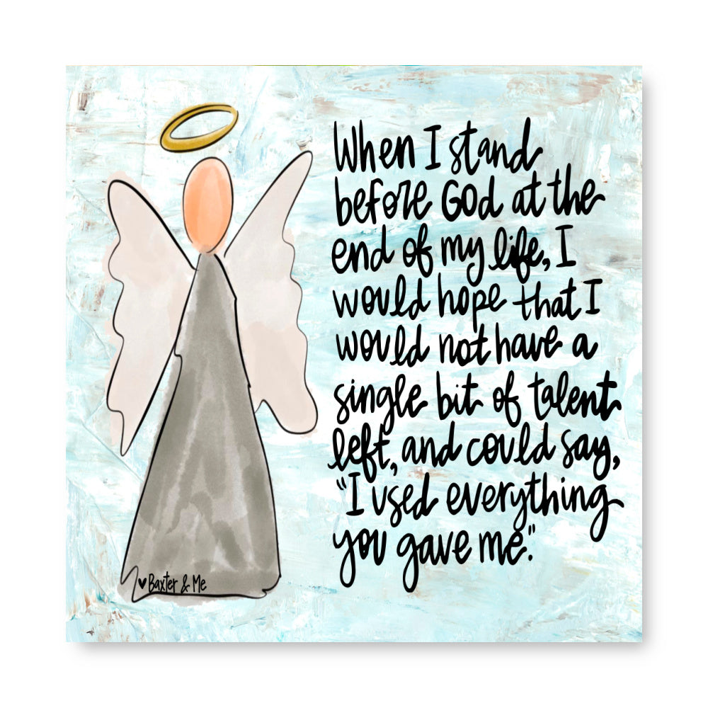 Stand Before God Wrapped Canvas