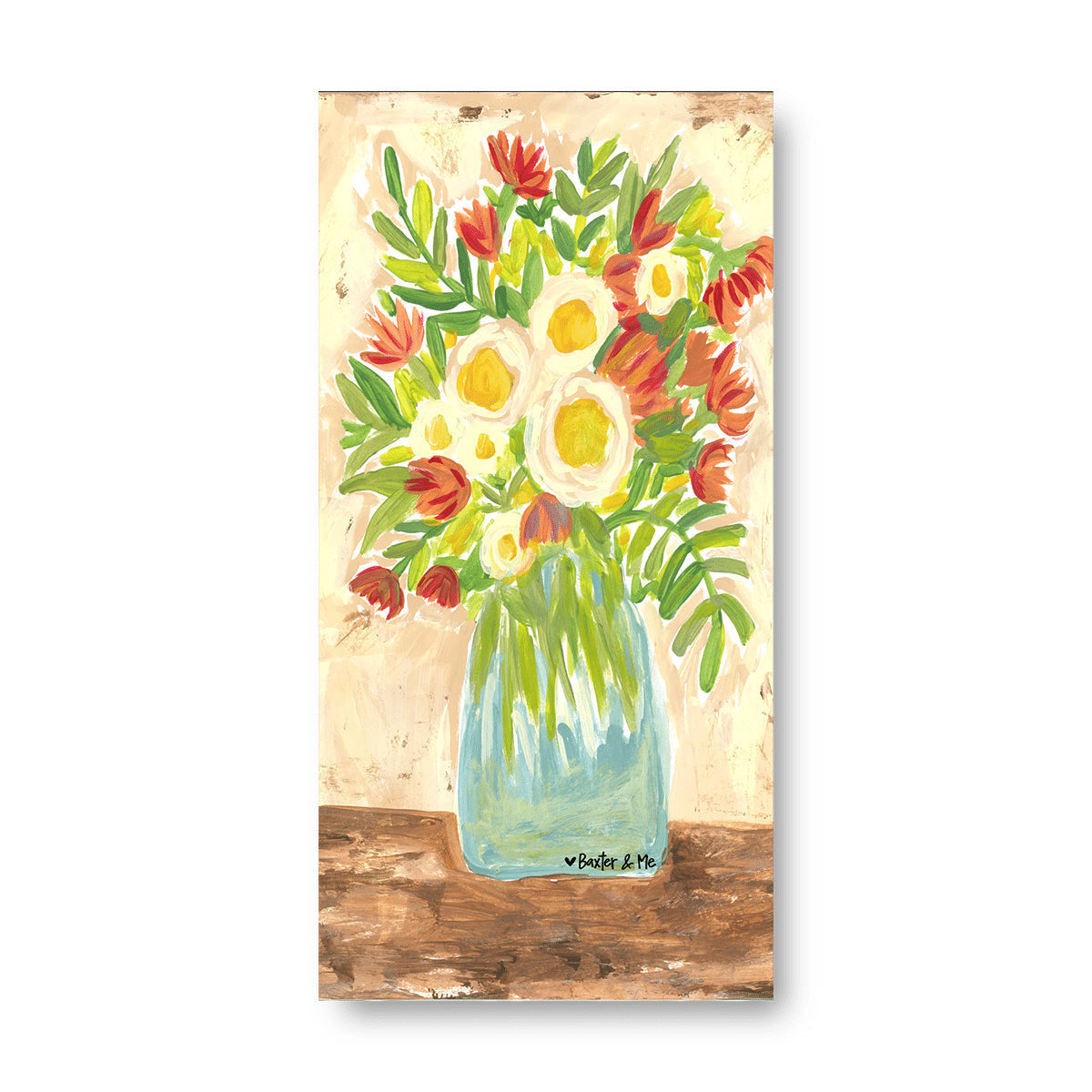Simple Floral - Wrapped Canvas