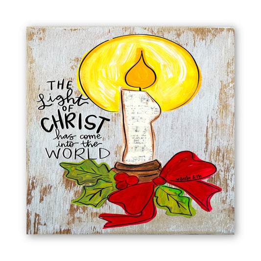 Light of Christ Wrapped Canvas