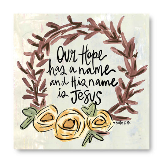 His Name Is Jesus - Wrapped Canvas