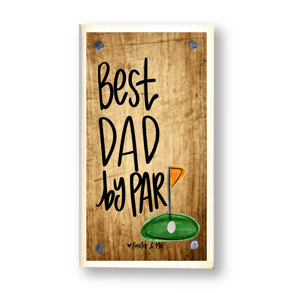 Best Dad By Par Happy Block