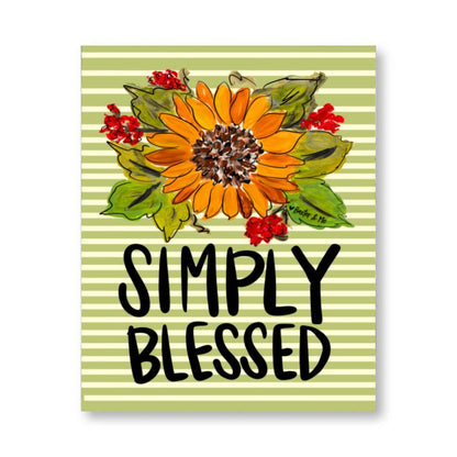 Simply Blessed Wrapped Canvas