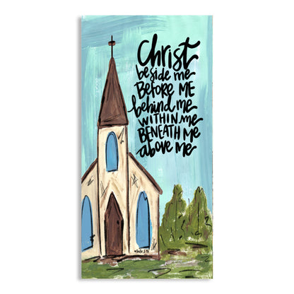 Christ Beside Me Wrapped Canvas