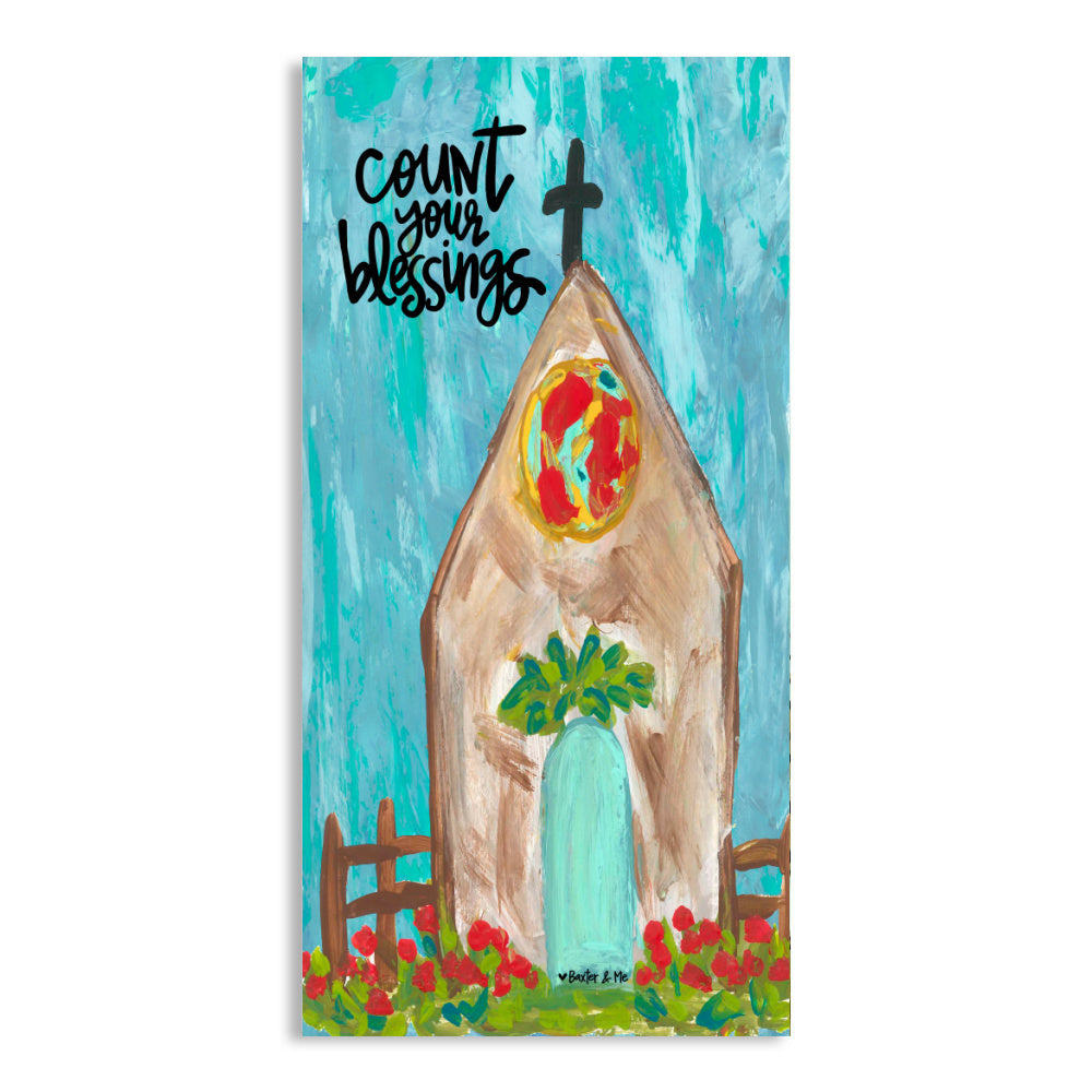 Count Your Blessings Wrapped Canvas