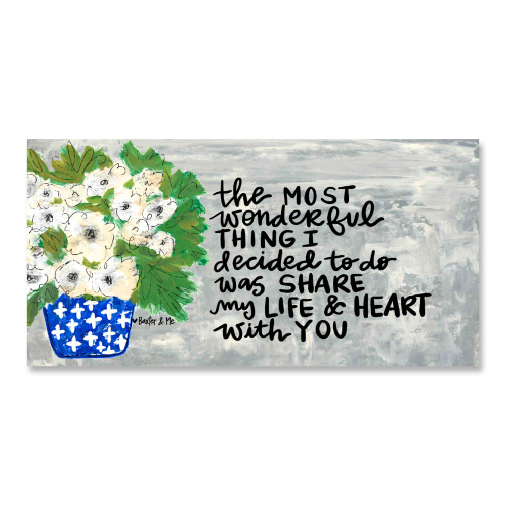 Most Wonderful Thing Wrapped Canvas