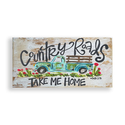 Country Roads - Wrapped Canvas