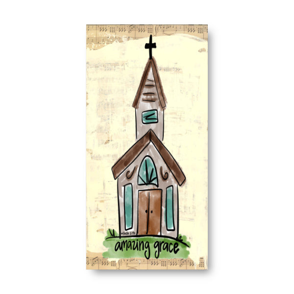 Amazing Grace Church Wrapped Canvas