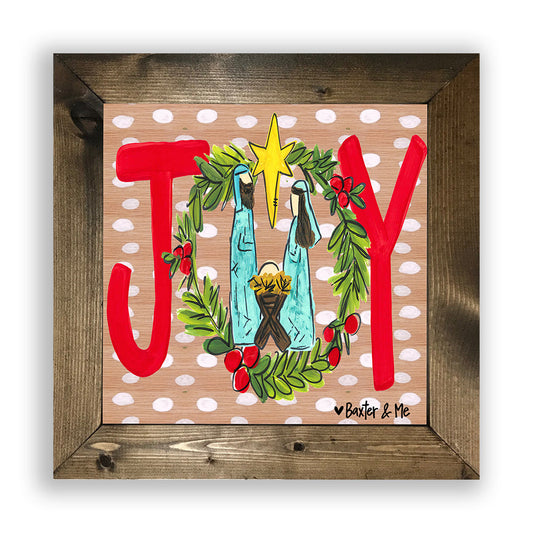 Joy Nativity - Framed Art