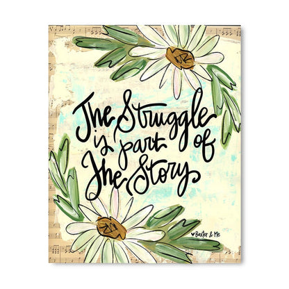 Struggle Story - Wrapped Canvas