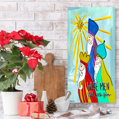 Colorful Wise Men Still Seek Him Wrapped Canvas