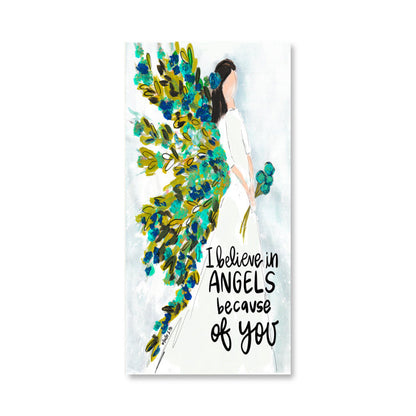 I Believe in Angels Wrapped Canvas