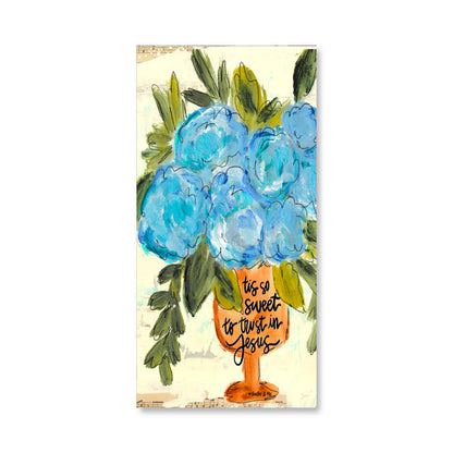 Trust in Jesus Vase Wrapped Canvas