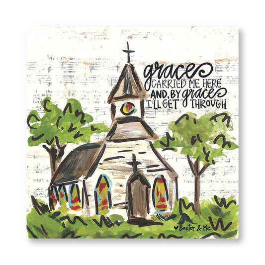 Grace Carried Me - Wrapped Canvas