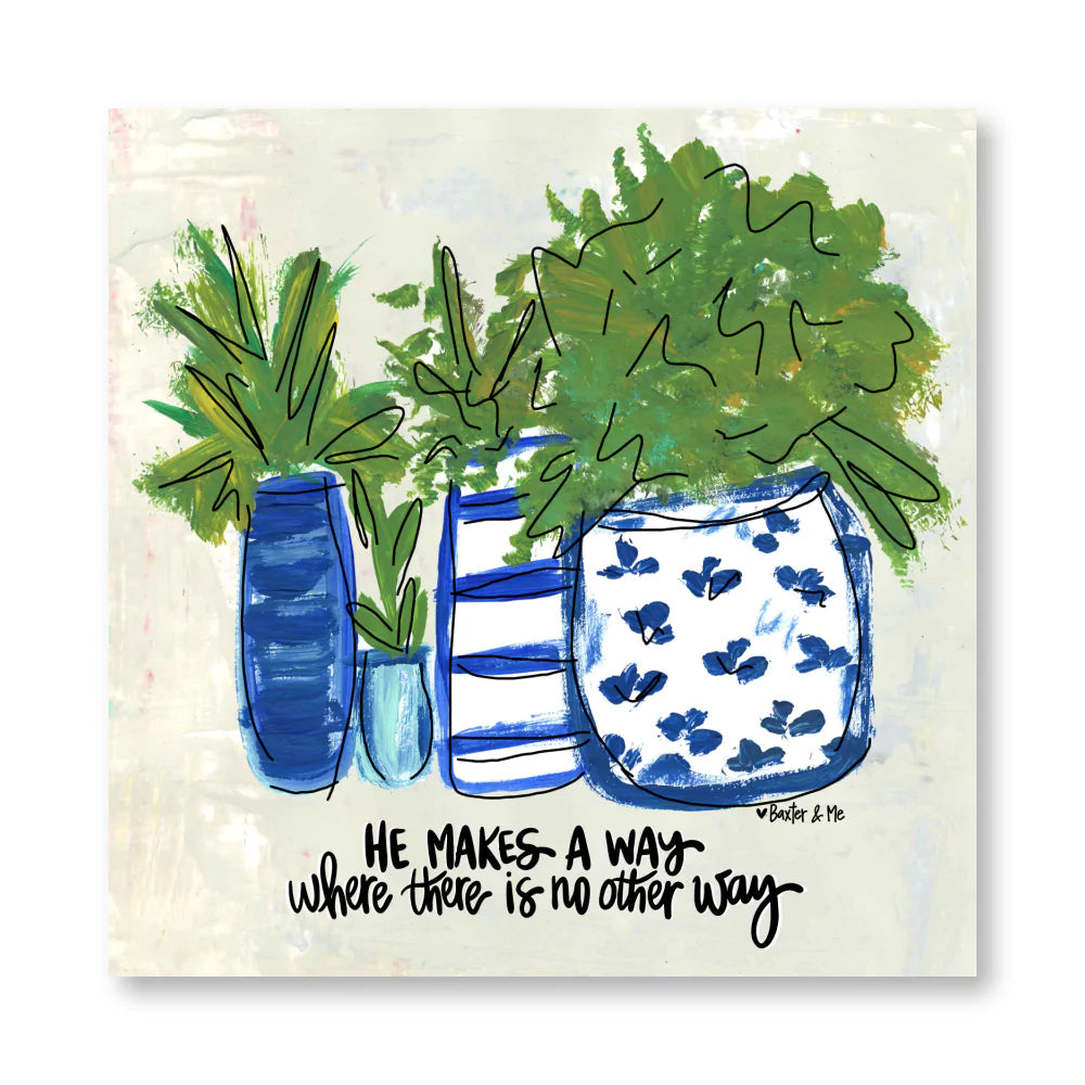 He Makes A Way Wrapped Canvas