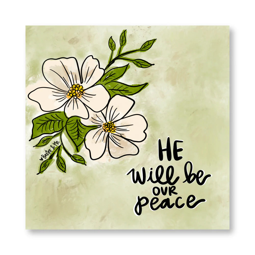 Our Peace Wrapped Canvas