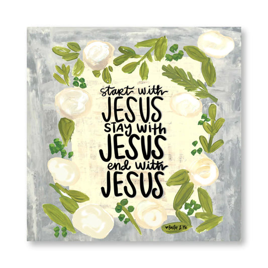 Jesus Jesus Jesus Wrapped Canvas