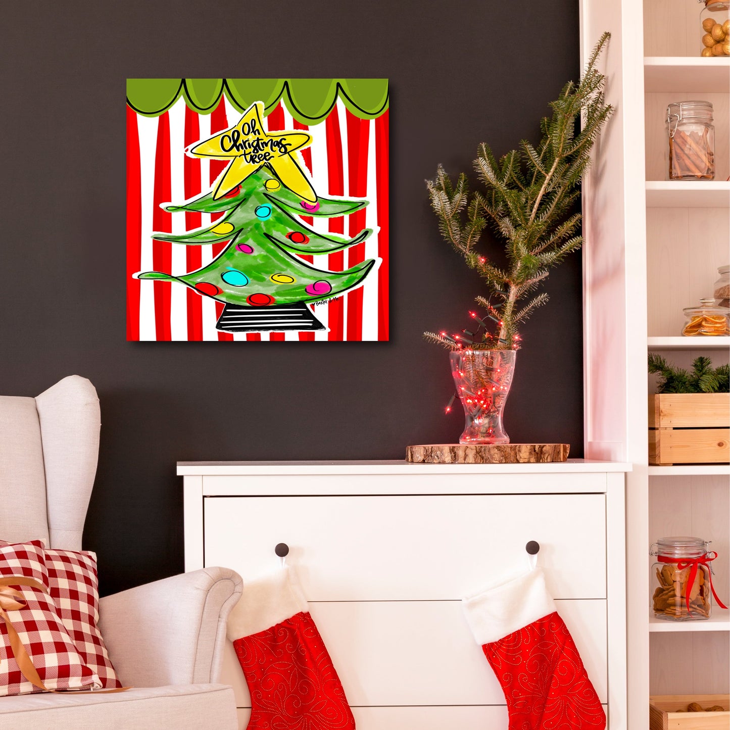 Oh Christmas Tree Wrapped Canvas
