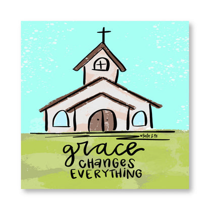 Grace Changes Everything Wrapped Canvas
