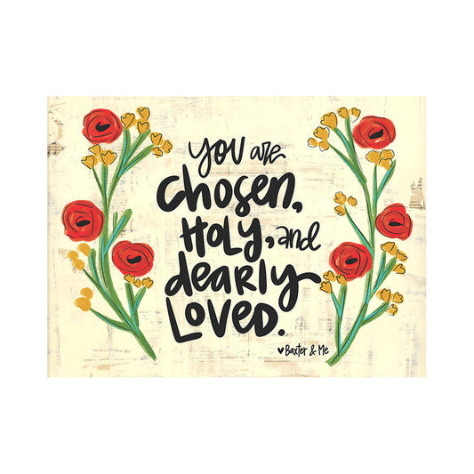 Chosen, Holy, Loved - Wrapped Canvas