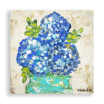 Hydrangeas - Wrapped Canvas