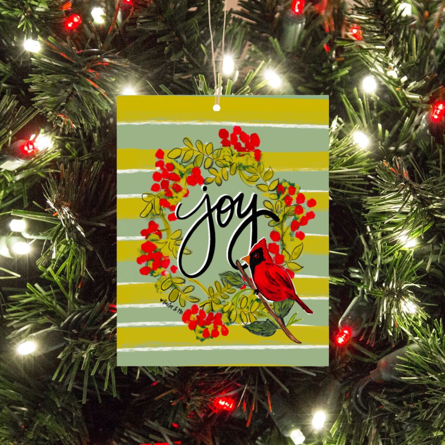 Joy Cardinal Ornament