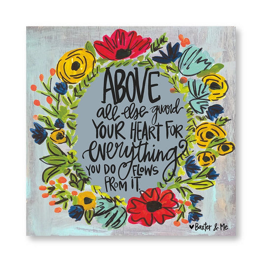 Guard Your Heart - Wrapped Canvas