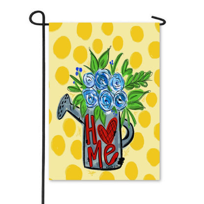 Home Flower Can Garden Flag