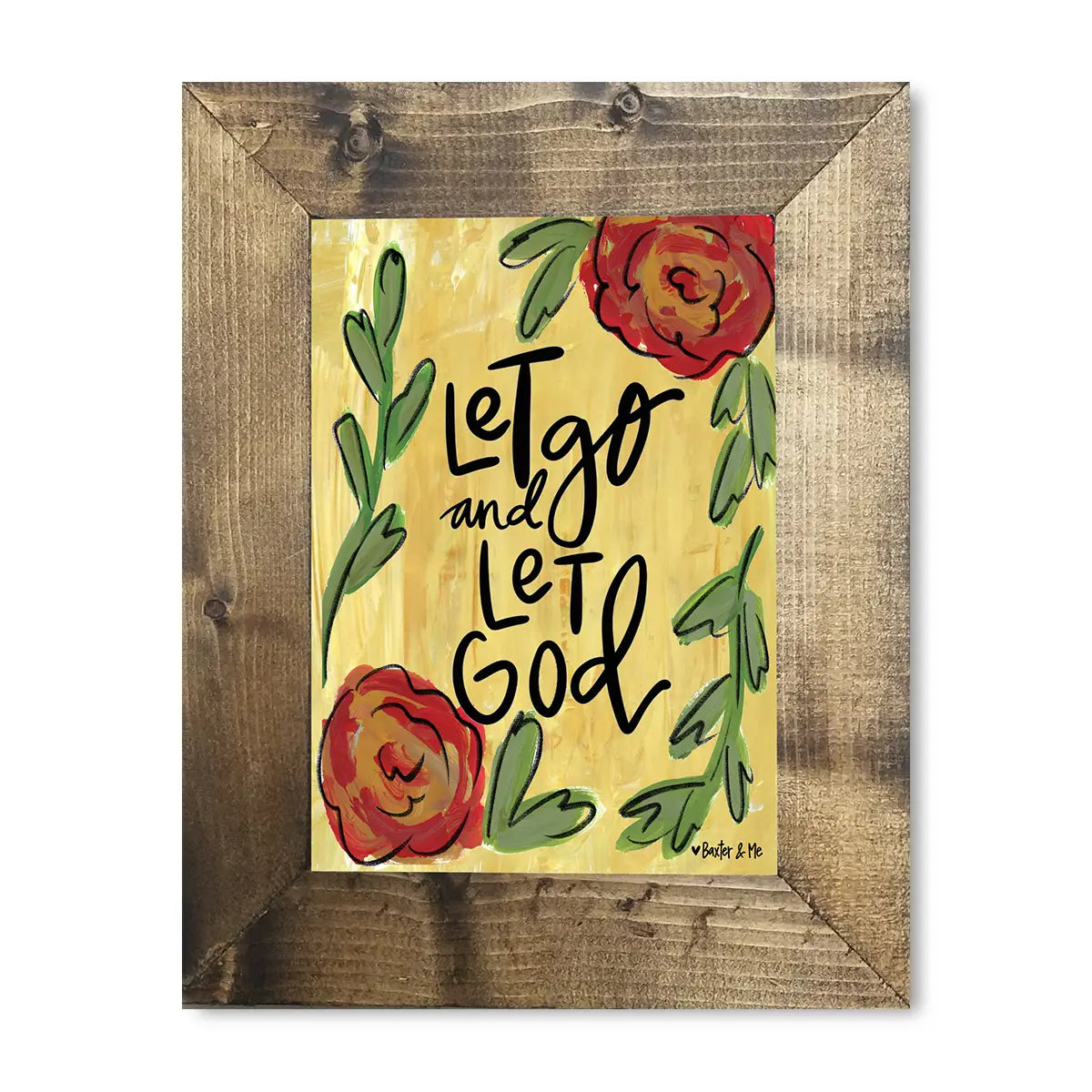 Let Go Let God - Framed Art