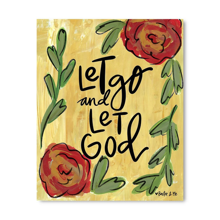 Let Go Let God - Wrapped Canvas