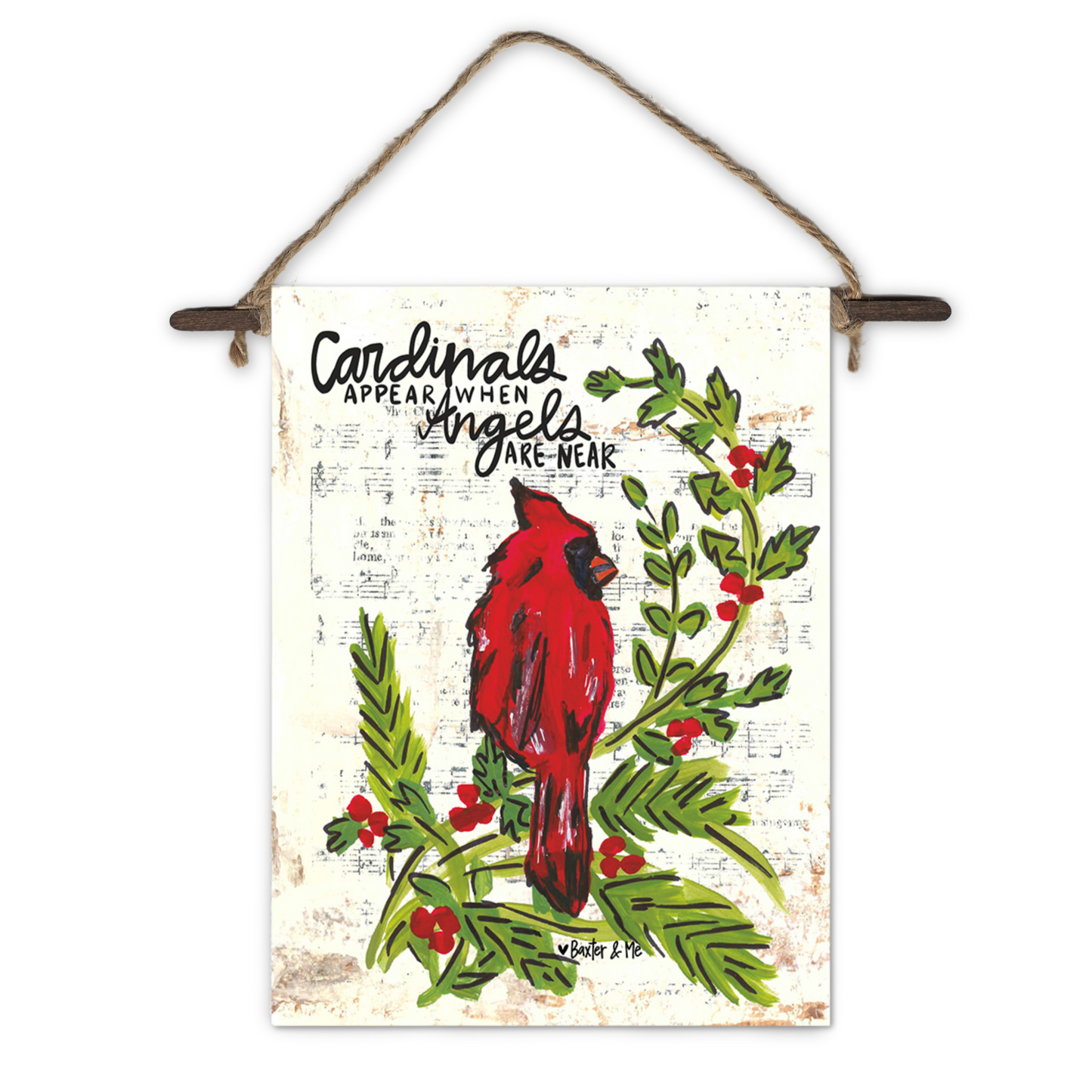 Cardinal Mini Wall Hanging