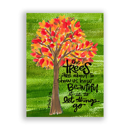 Trees (Let Things Go) - Wrapped Canvas