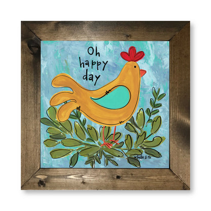 O Happy Day Chicken - Framed Art