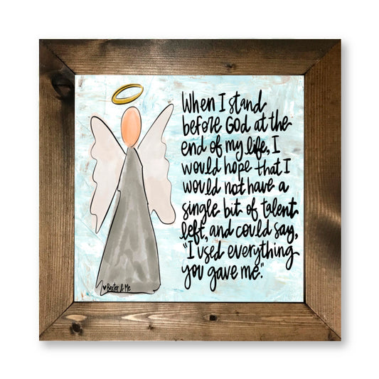 Stand Before God Framed Art