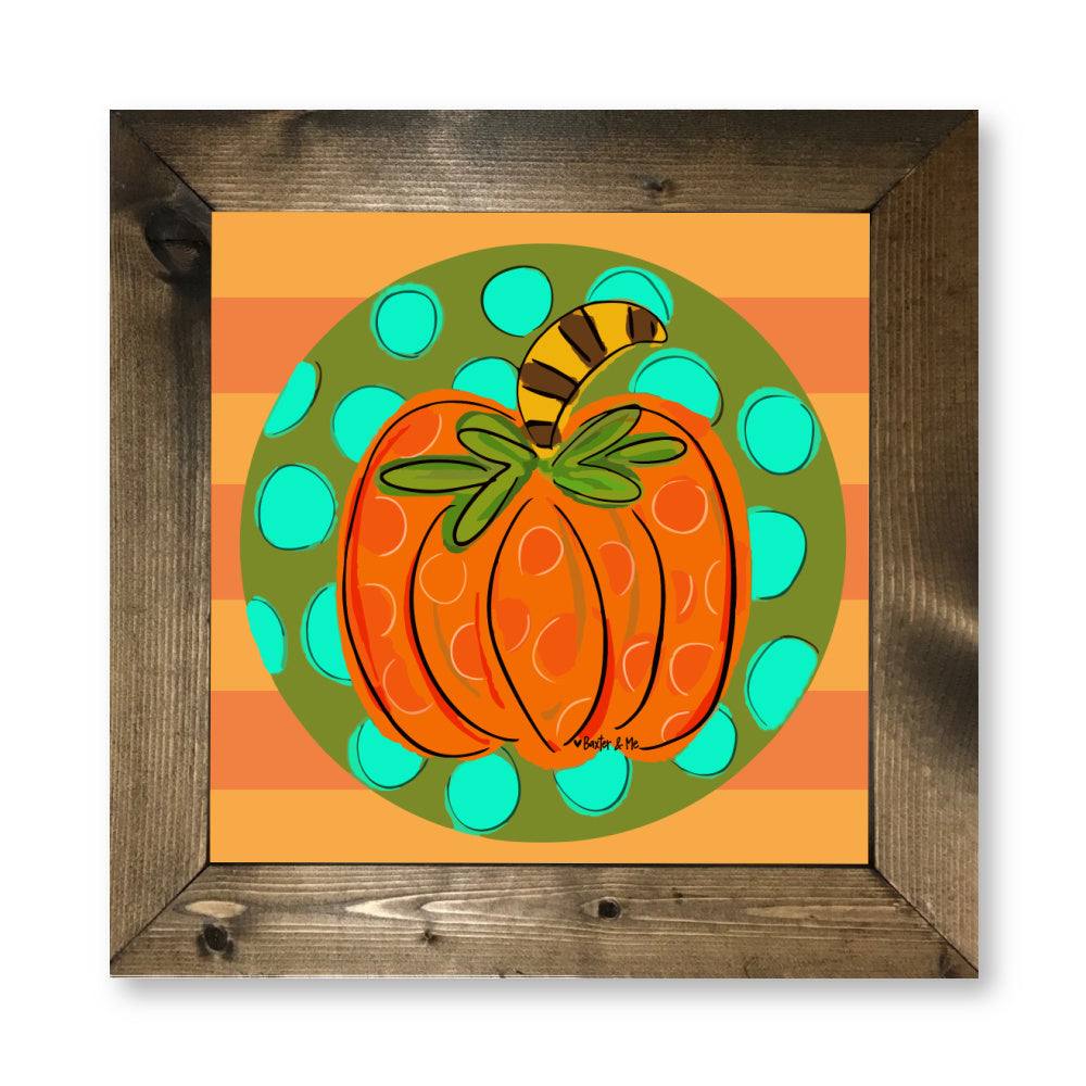 Speckled Pumpkin Framed Art