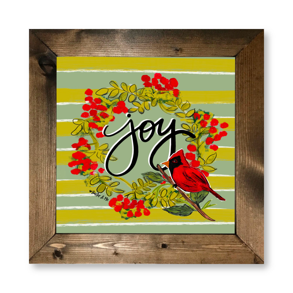 Joy Cardinal Framed Art – Baxter & Me