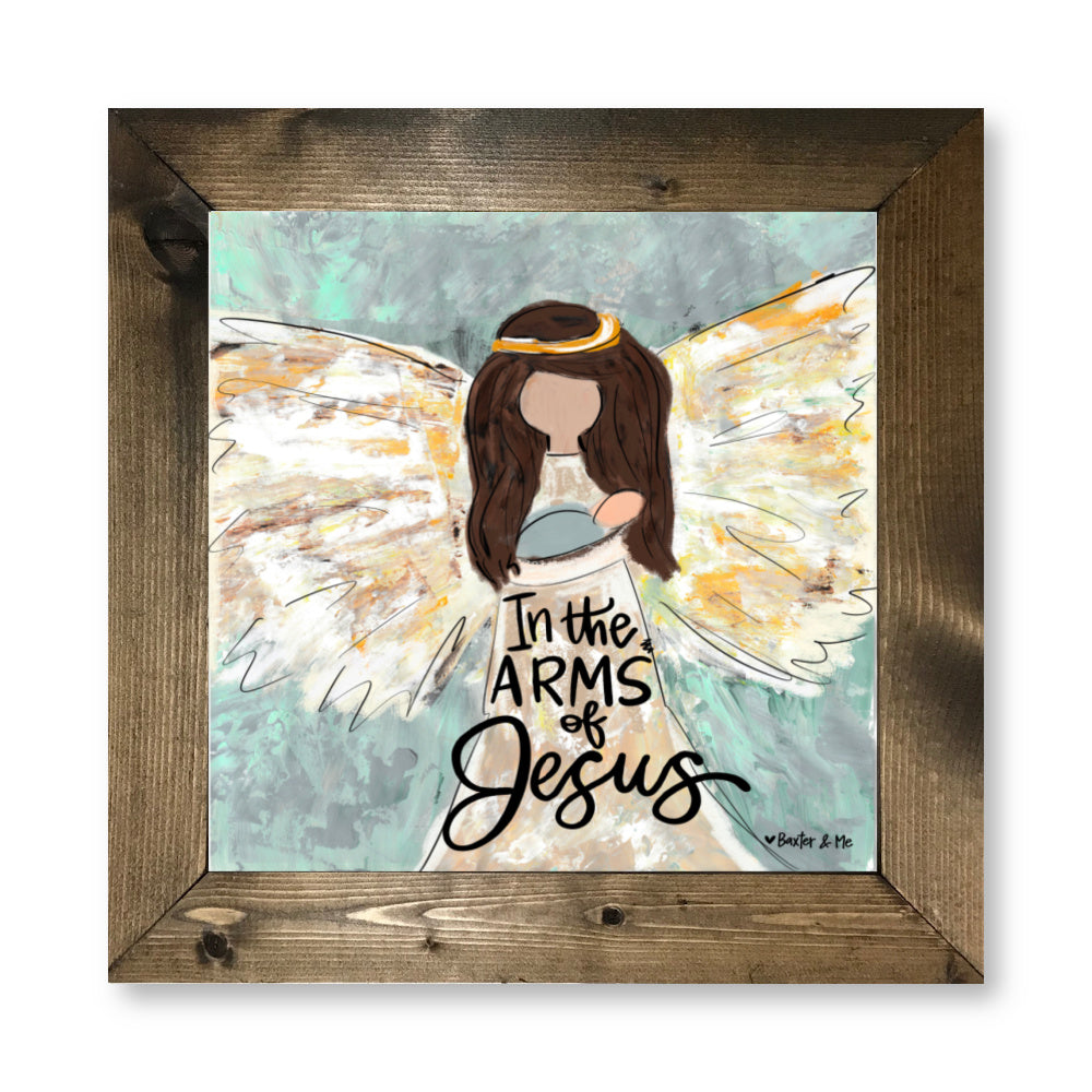 In the Arms of Jesus Framed Art