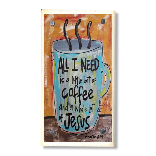 Coffee & Jesus Happy Block