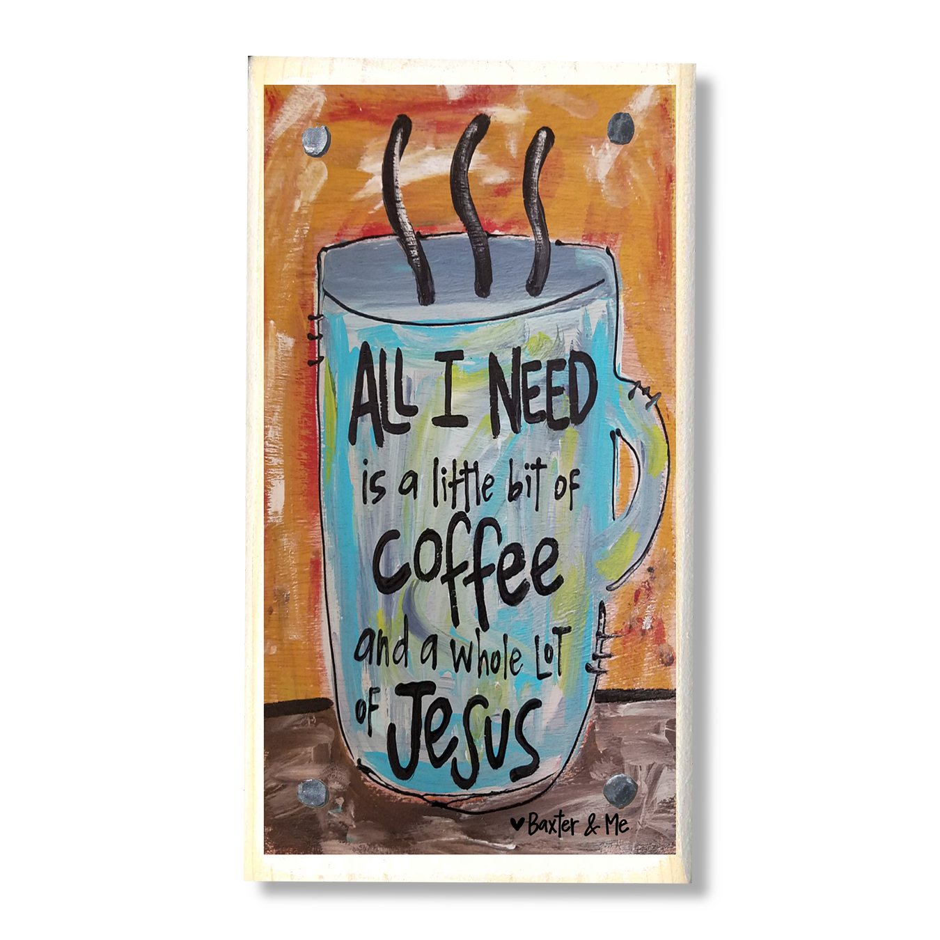 Coffee & Jesus Happy Block