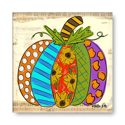 Pattern Pumpkin - Wrapped Canvas